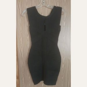 Black Bandage Keyhole Dress